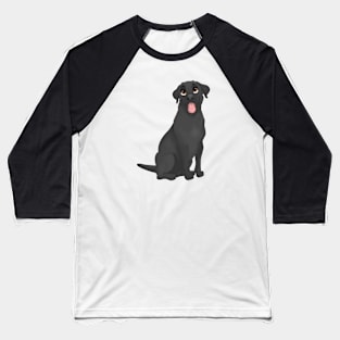 Black Labrador Retriever Dog Baseball T-Shirt